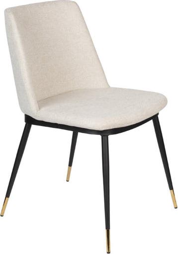 2dekans | Eetkamerstoel Beige Stof - 63x49,6x80cm - Lionel -, Ophalen of Verzenden, Nieuw