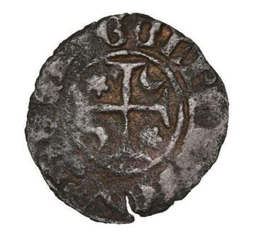 . Portugal D. Fernando I (1367-1383). Denier (Sans prix de, Postzegels en Munten