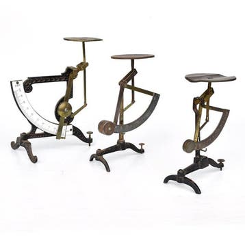 3 stuks Ph. J. Maul - Échelle - Fer - Art Nouveau