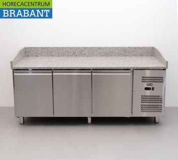 Établi à pizza en acier inoxydable Établi réfrigéré 202 cm, Verzenden