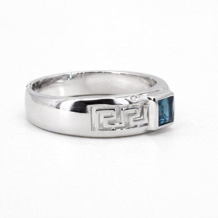 Sans prix de réserve - Bague Plaqué or Topaze - Diamant -, Bijoux, Sacs & Beauté, Bagues