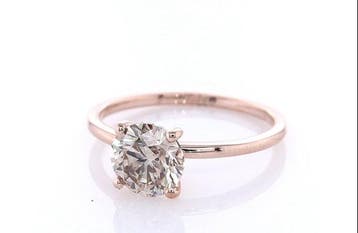 Zonder minimumprijs - Ring - 14 karaat Roségoud - 1.50ct.