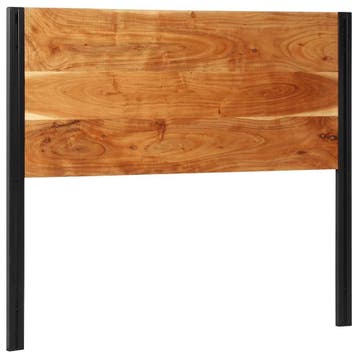 vidaXL Hoofdeinde 120 cm massief hout acacia en ijzer, Huis en Inrichting, Verzenden, Nieuw