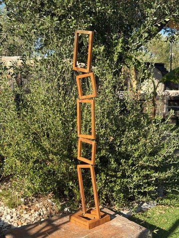 Ana Lucia B.M - Sculpture Corten - XXL - NO Reserve, Antiek en Kunst