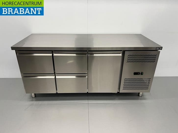 Etabli réfrigéré HCB en acier inoxydable 4 tiroirs et 1, Zakelijke goederen, Horeca | Keukenapparatuur, Verzenden