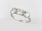 Ring - 14 karaat Witgoud - 2.31ct. tw. Diamant (Lab-grown)