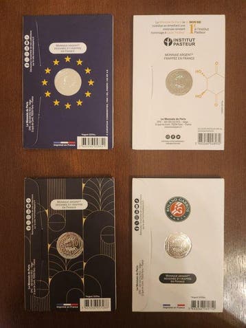Frankrijk. 10 Euro 2022/2025 (4 coincards) (Zonder