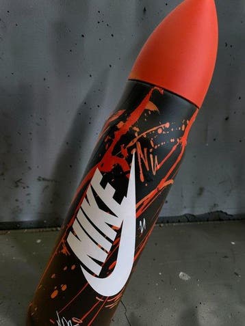 WASE - Beeldje - BALLE XXL NIKE AIR CUSTOM - Aluminium