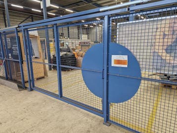Industrieel Indoor Hekwerk / Veiligheidsafrastering met 2, Articles professionnels, Articles professionnels Autre, Ophalen of Verzenden