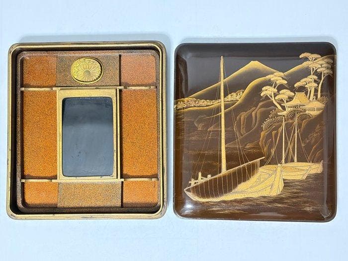 Suzuribako/Writing box - Doos - Verfijnde antieke, Antiquités & Art, Antiquités | Autres Antiquités