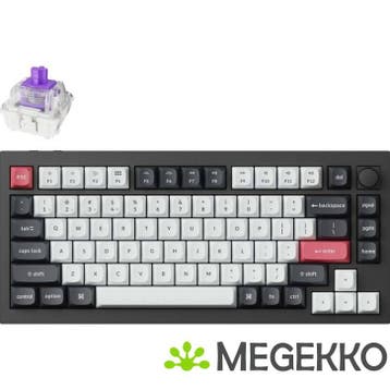Keychron Q1 HE Zwart Magnetic Switch Draadloos Hall Effect, Computers en Software, Verzenden, Nieuw