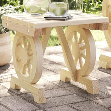 vidaXL Tuinvoetenbank 40x36,5x38,5 cm massief vurenhout, Verzenden