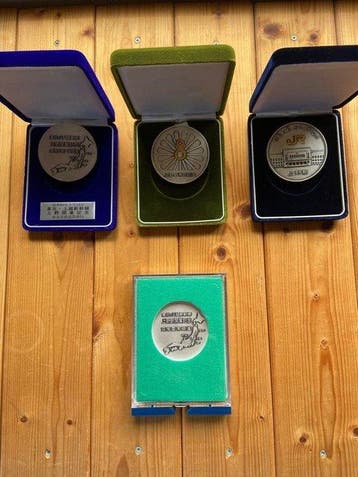 Japan. 1985, Commemorative Medals, Set x 4 (Zonder