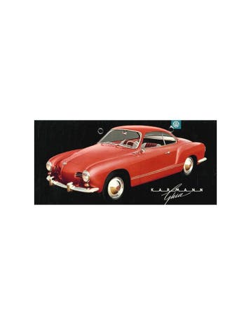 1957 VOLKSWAGEN KARMANN GHIA BROCHURE DUITS, Nieuw