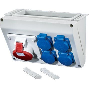 Hensel Enystar Aansluitdoos WM2 1x16A 5p 400V 2x16A 2p PE -, Verzenden, Nieuw