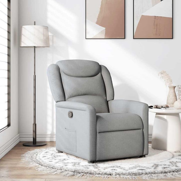 Verstelbare Fauteuil Lichtgrijs | Retour Deal | 40% Korting, Maison & Meubles, Fauteuils, Envoi