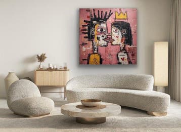 Eric Brumette - KISS ME LIKE BASQUIAT 50 - Toile L - LIMITED