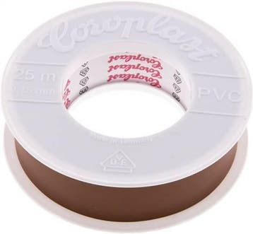 Elektrische Isolatietape Vde-Getest 25mm/25m Bruin, Verzenden, Nieuw
