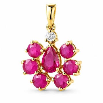 Zonder minimumprijs - Hanger - 14 karaat Geel goud - 2.50ct.