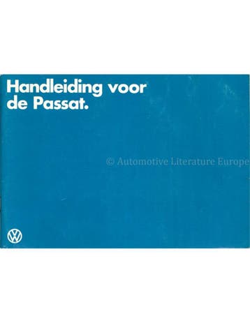 1981 VOLKSWAGEN PASSAT INSTRUCTIEBOEKJE NEDERLANDS