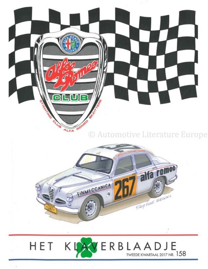 2017 ALFA ROMEO CLUB HET KLAVERBLAADJE 158 NEDERLANDS, Livres, Autos | Brochures & Magazines