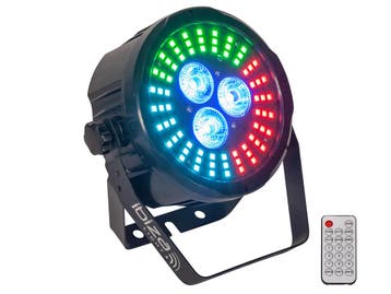 Ibiza PARLED318-FX2 DMX Par Can, Animation Led,, Nieuw