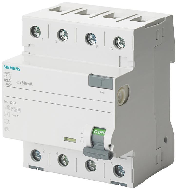 Siemens 5SV Residual Current Device - 5SV37466, Bricolage & Construction, Électricité & Câbles, Envoi