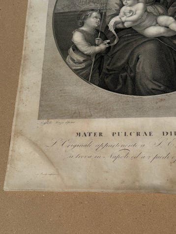 Raffaello Sanzio, Girolamo Scotto - Mater Pulcrae