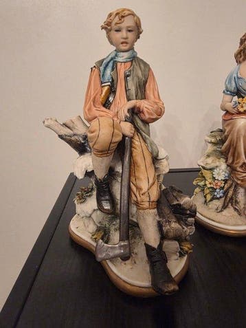 Capodimonte, Porcellane Principe - Statue, Jonge Houthakker