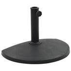 vidaXL Parasolvoet halfrond 9 kg polyresin zwart, Verzenden