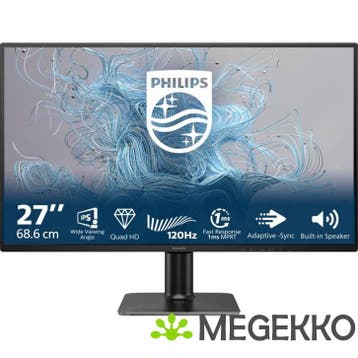 Philips 2000 Series 27E2N2500/00 27  QHD 120Hz IPS Monitor, Computers en Software, Verzenden, Nieuw