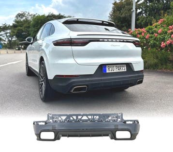 PARE-CHOQUES ARRIÈRE PORSCHE CAYENNE 18-23 + DIFFUSEUR LOOK, Verzenden