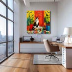 Camilo - Naturaleza Muerta con Gato y Mosaico de Colores