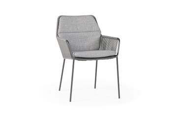 Suns Punta eetstoel licht antraciet - fishbone weaving, Nieuw