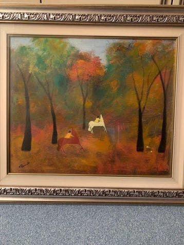 Gian Rodolfo DAccardi (1906-1993) - Cavalli nel bosco