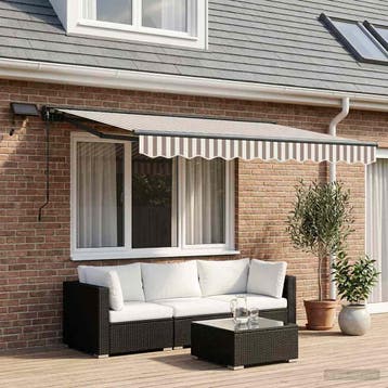 vidaXL Handmatige zonnetent met zonne-energie ledverlichting, Verzenden, Nieuw