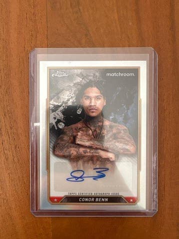 2024 Topps Chrome Conor Benn Carte dédicacée, Chrome - 1, Verzamelen, Nieuw