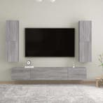 vidaXL Tv-wandmeubel 30,5x30x110 cm grijs sonoma, Huis en Inrichting, Kasten |Televisiemeubels, Verzenden, Nieuw