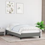 vidaXL Bedframe zonder matras 80x200 cm stof donkergrijs, Verzenden, Nieuw