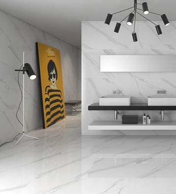 Hoogglans Statuario 60x120 Vloertegel / Wandtegel Woonkamer, Doe-het-zelf en Bouw, Tegels, Ophalen of Verzenden, Nieuw