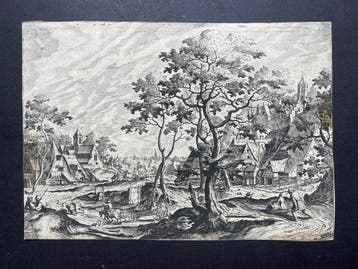 Hans Bol (1534-1593) - Paesaggio - Hieronymus Cock