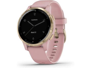 Garmin Vivoactive 4s 40 mm roze met een roze siliconen, Verzenden, Zo goed als nieuw, Garmin