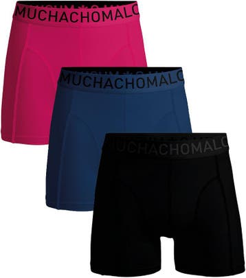 Muchachomalo Boxershorts Microfiber 3-Pack 68 maat S Heren, Kleding | Heren, Ondergoed, Verzenden, Zwart, Muchachomalo, Boxer