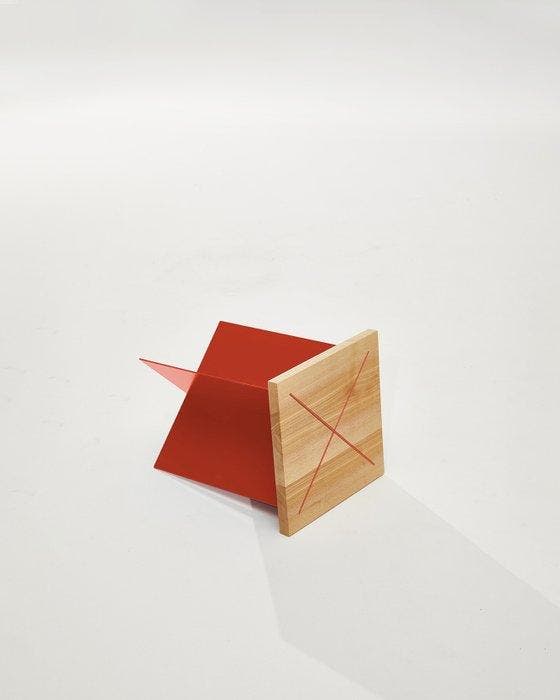 Heilig Objects - Kruk - OHUS Prototyp - Aluminium, Hout, Antiquités & Art, Art | Objets design