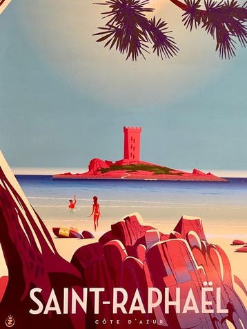 Monsieur Z - Affiche de Tourisme Saint-Raphaël - Lîle