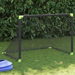 vidaXL Kindervoetbaldoel inklapbaar 90x64x64 cm zwart, Verzenden, Nieuw