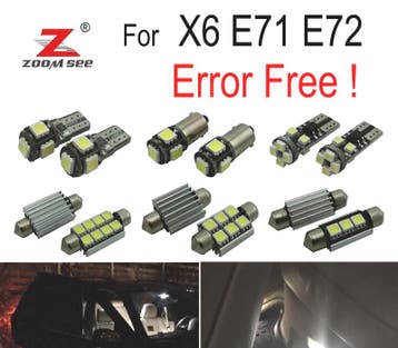 Kit 22 Ampoules Led Intérieur Pour Bmw X6 E71 E72 M Xdrive 3, Verzenden