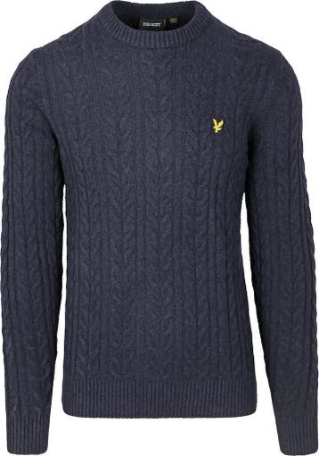 Lyle & Scott Cable Pullover Navy maat Maat 52/54 (L) Heren, Maat 52/54 (L), Nieuw, Lyle and Scott, Verzenden