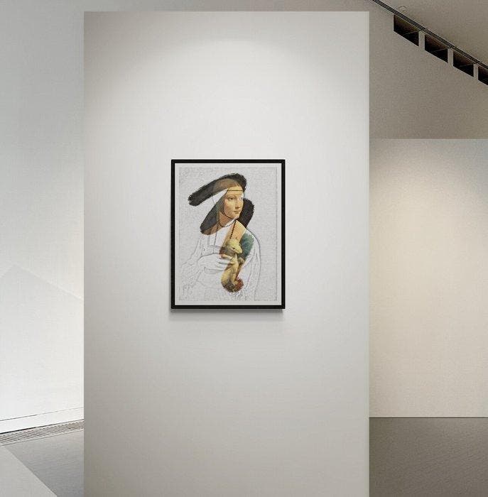 Santicri - Visual Odyssey, La Dama con lErmellino, Antiek en Kunst, Kunst | Designobjecten