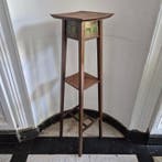 Jugendstil Blumentisch aus Holz – Antiker Pflanzenständer, Antiek en Kunst